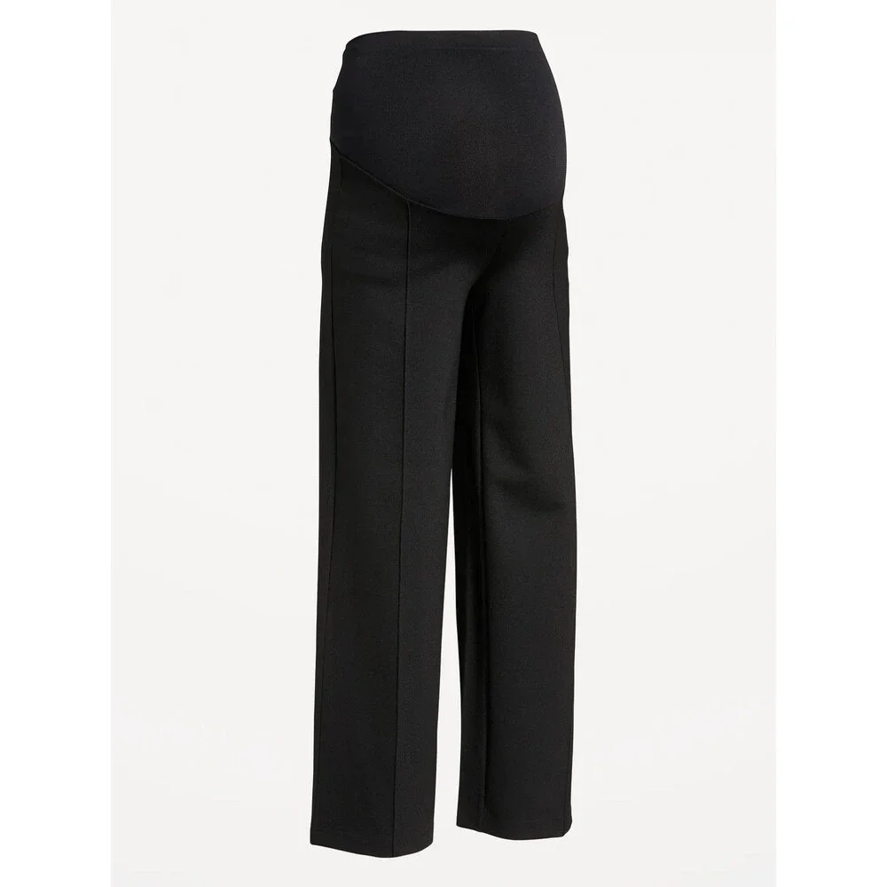 Old Navy Maternity Full-Panel Pixie Wide-Leg Pants Size  XXL Black NWT
